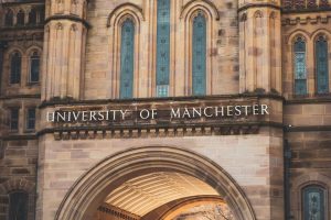 pexels photo 7507821 Close-up of the University of Manchester's architectural details with Gothic features.